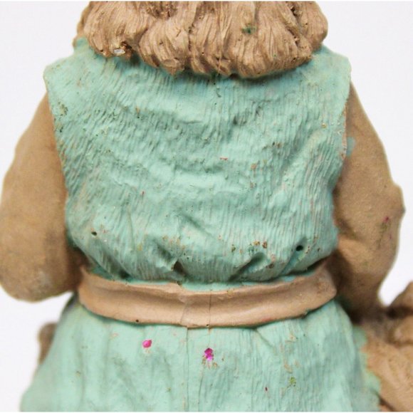 VTG 1990 Wood Look Carved Irish Santa Claus Figurine Art Craft Holiday - Picture 7 of 10